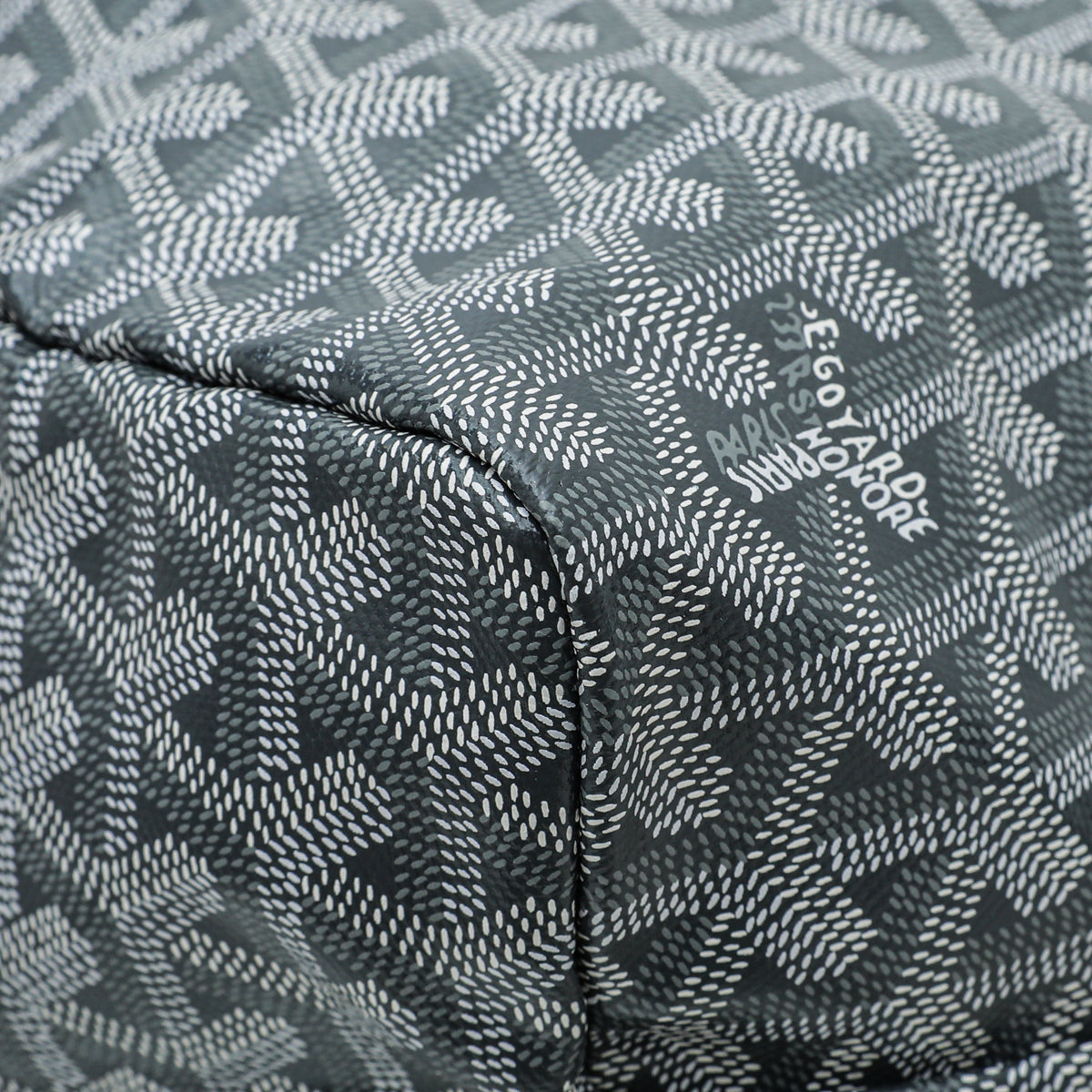 Goyard Grey Goyardine Saint Louis PM Bag