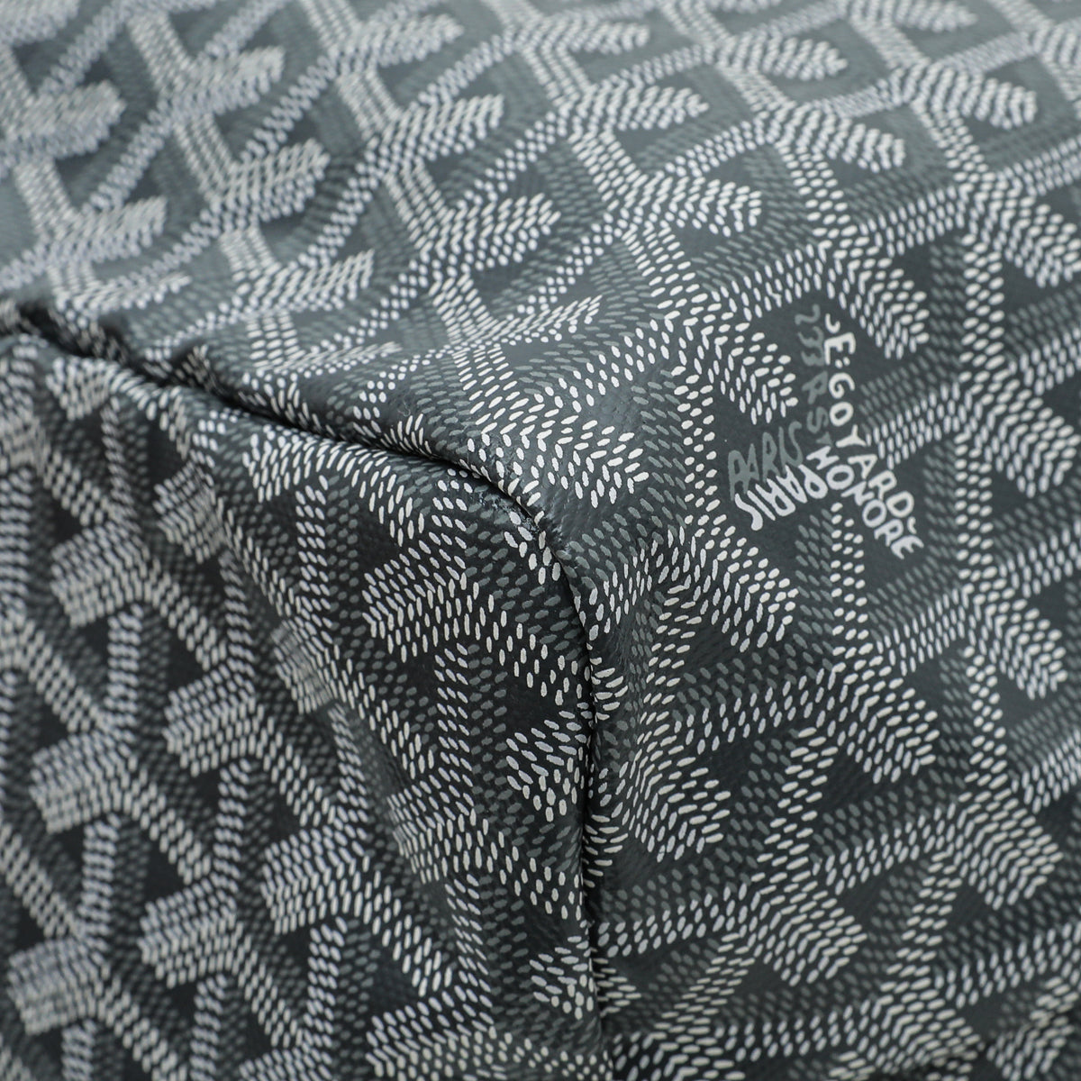 Goyard Grey Goyardine Saint Louis PM Bag