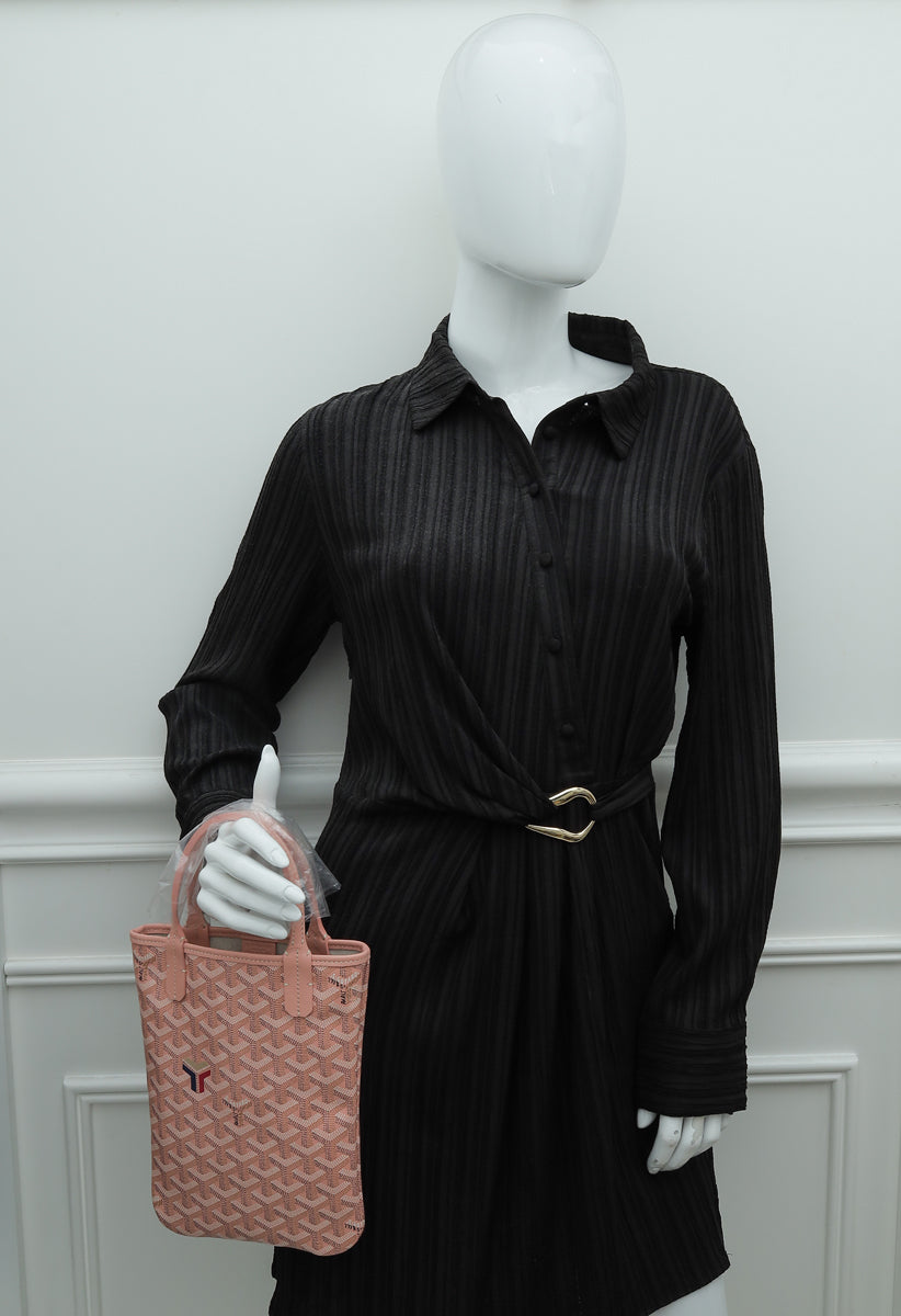 Goyard Pink Ltd. Edition Goyardine Poitiers Claire-Voie Bag