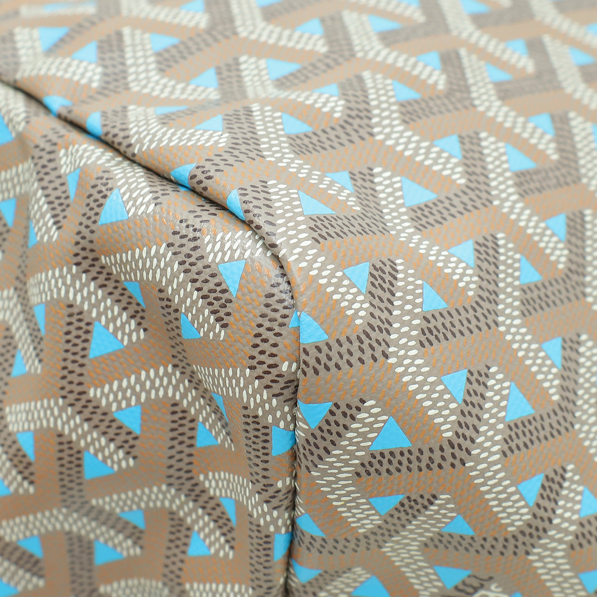 Goyard Grege Turquoise Goyardine Special Ed. Saint Louis Claire Voie GM Bag