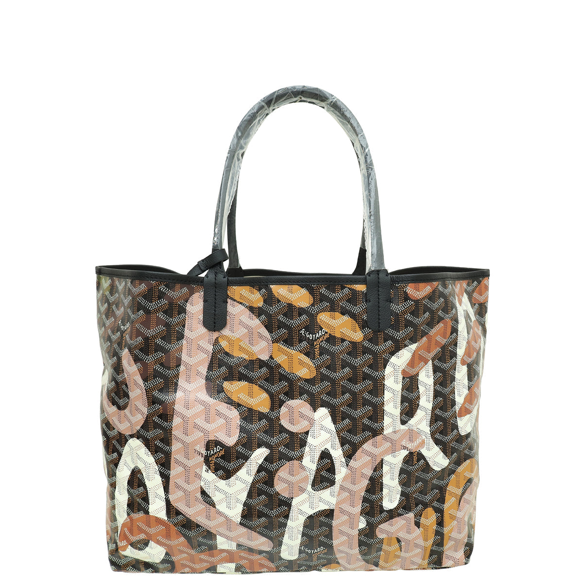 Goyard Black Multicolor Camouflage Letters Saint Louis PM Bag