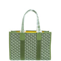 Goyard Kaki Limited Editions Goyardine Jacquard Villette MM Tote Bag