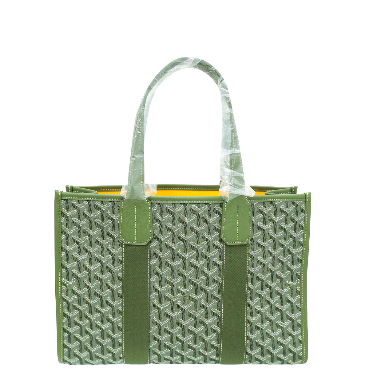 Goyard Kaki Limited Editions Goyardine Jacquard Villette MM Tote Bag