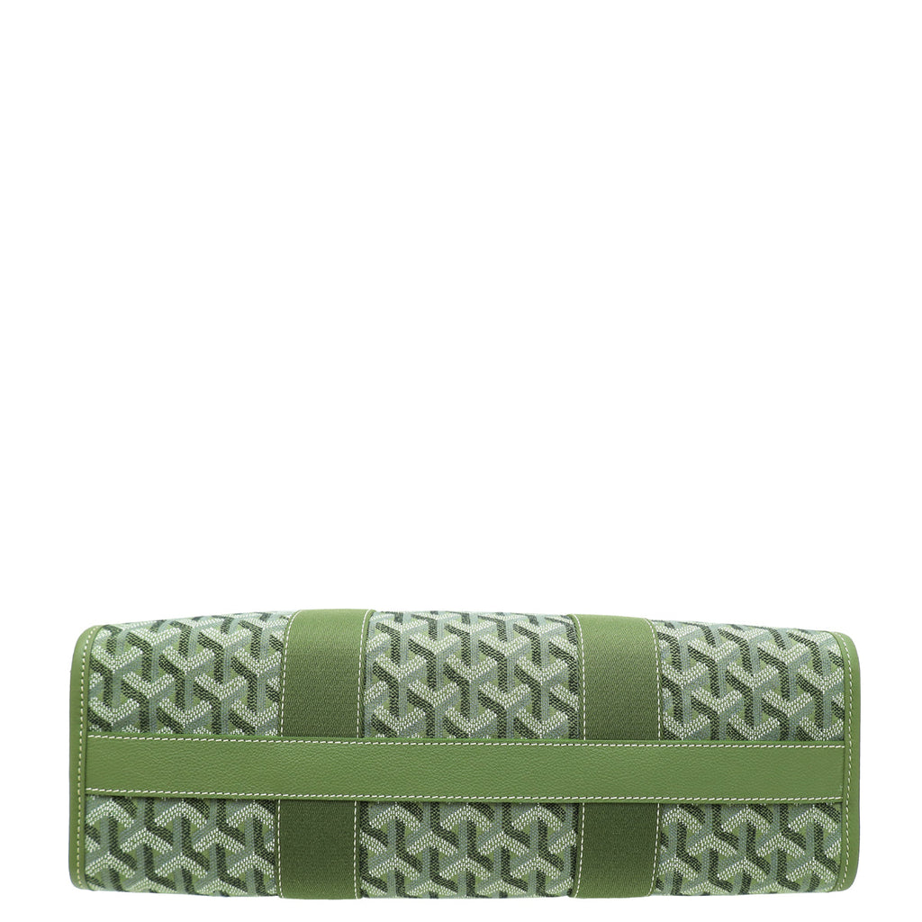 Goyard Kaki Limited Editions Goyardine Jacquard Villette MM Tote Bag