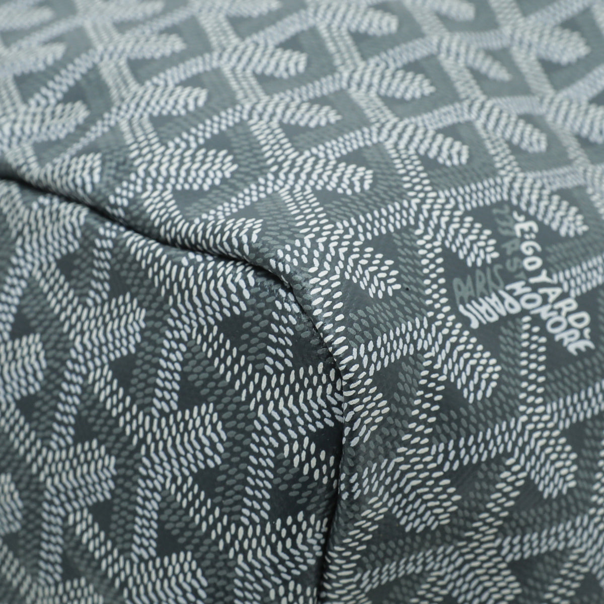 Goyard Grey Goyardine Saint Louis PM Bag