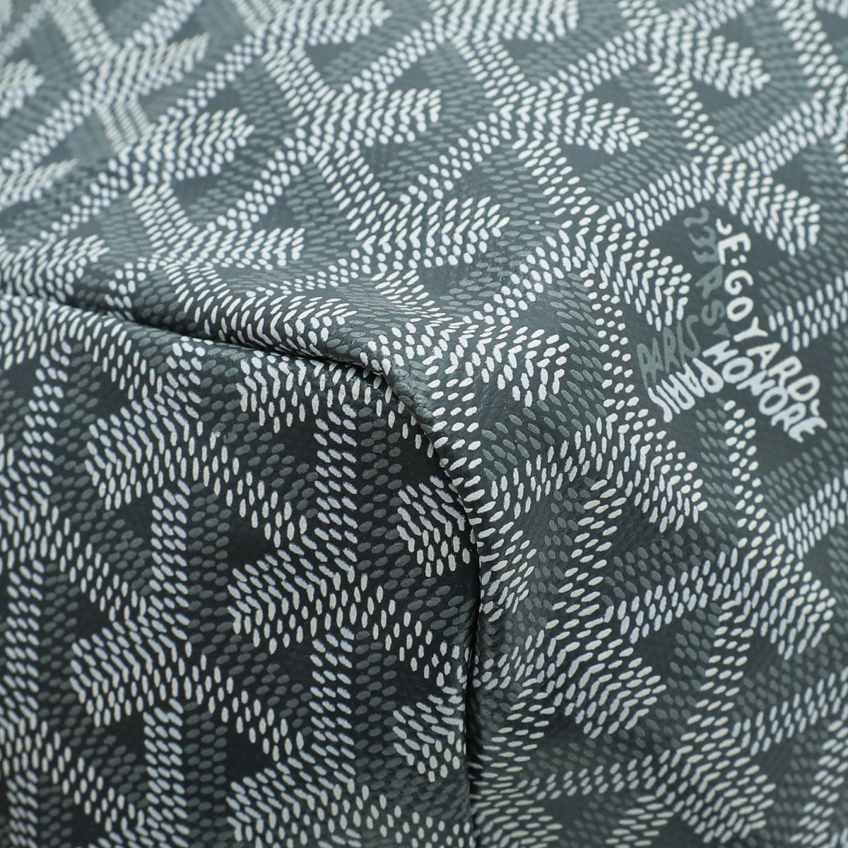 Goyard Grey Goyardine Saint Louis PM Bag