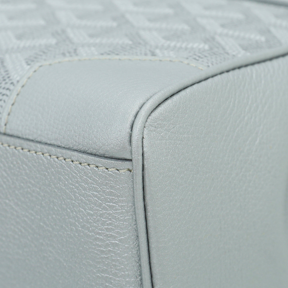 Goyard Silver Goyardine Saigon Souple Mini Bag