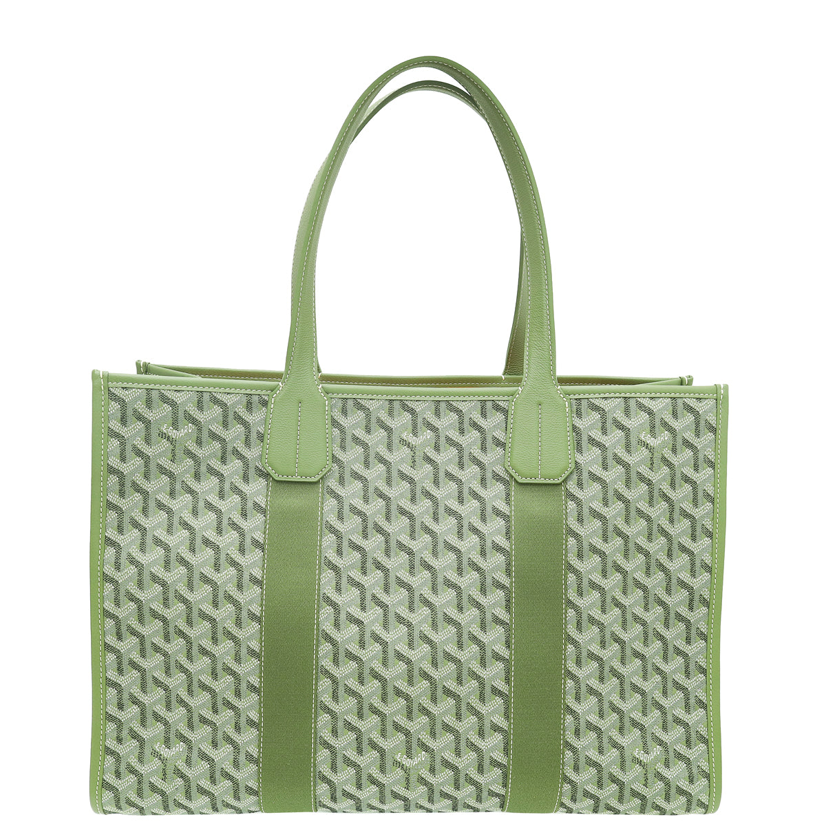 Goyard Kaki Limited Editions Goyardine Jacquard Villette MM Tote Bag