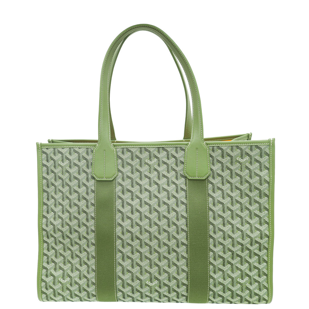 Goyard Kaki Limited Editions Goyardine Jacquard Villette MM Tote Bag