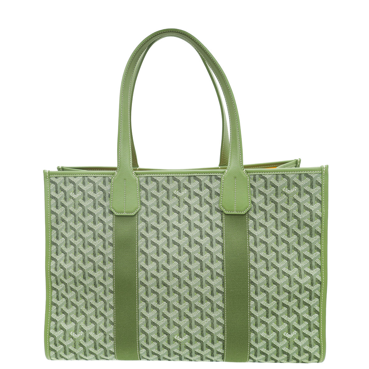 Goyard Kaki Limited Editions Goyardine Jacquard Villette MM Tote Bag