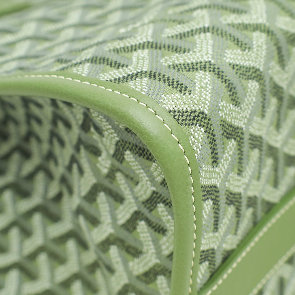 Goyard Kaki Limited Editions Goyardine Jacquard Villette MM Tote Bag