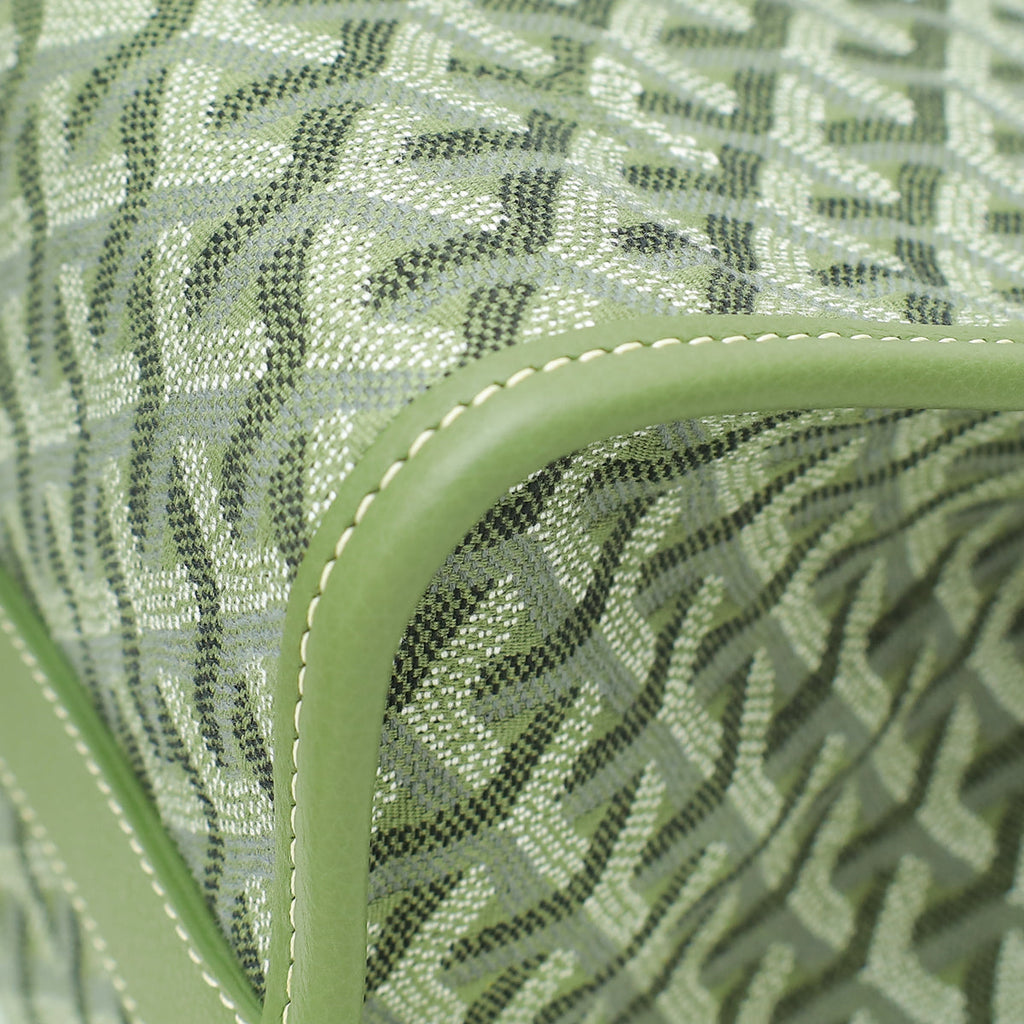 Goyard Kaki Limited Editions Goyardine Jacquard Villette MM Tote Bag
