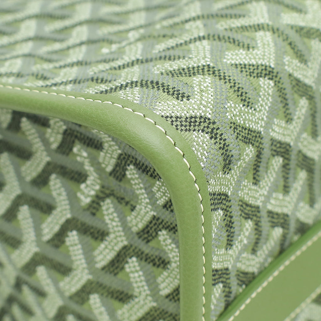 Goyard Kaki Limited Editions Goyardine Jacquard Villette MM Tote Bag