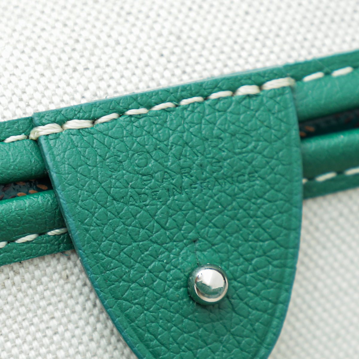 Goyard Green Goyardine Artois MM Bag