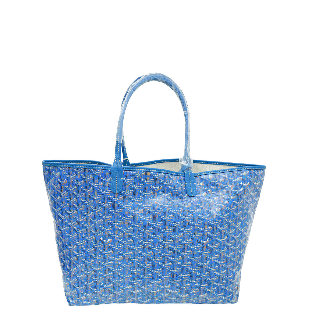Goyard Blue Goyardine Saint Louis PM Bag