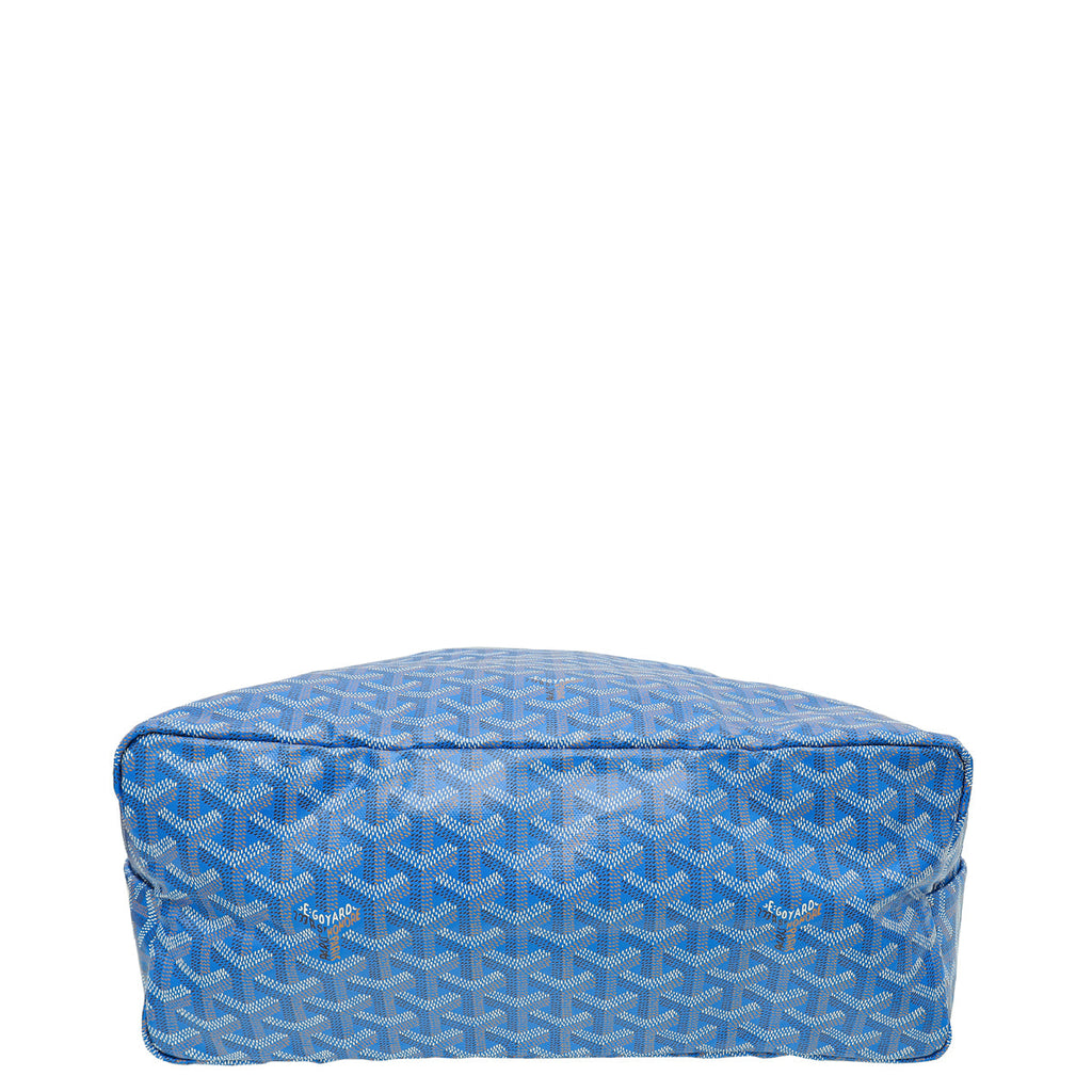 Goyard Blue Goyardine Saint Louis PM Bag