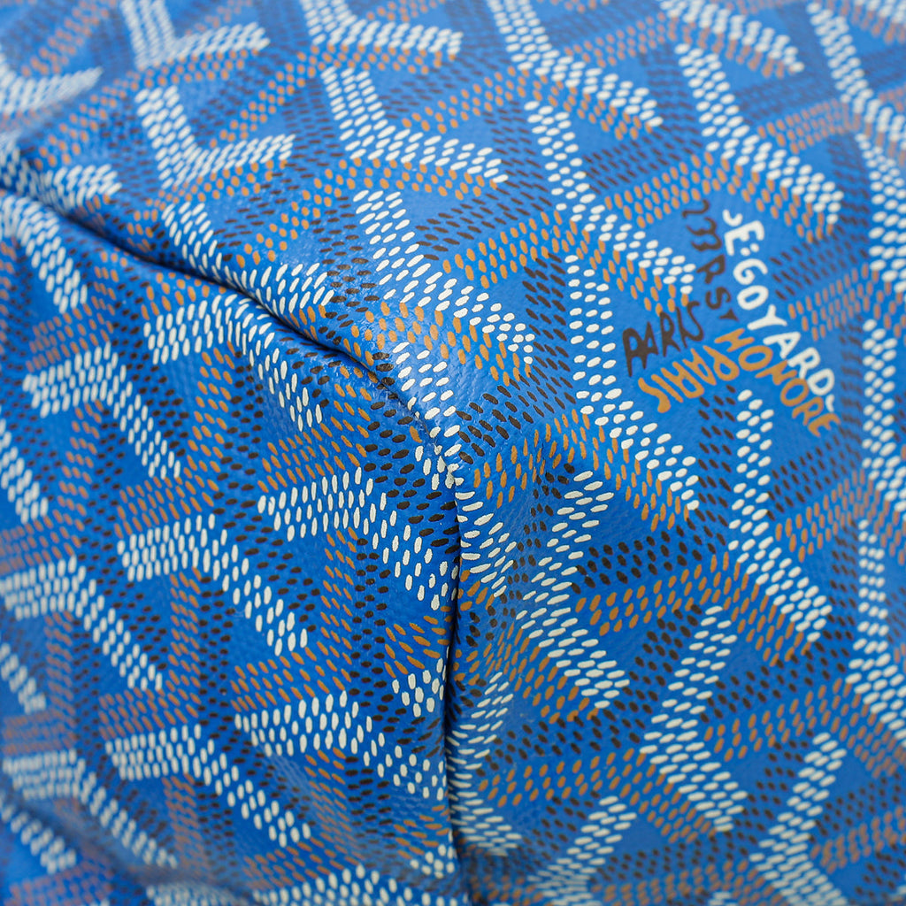 Goyard Blue Goyardine Saint Louis PM Bag