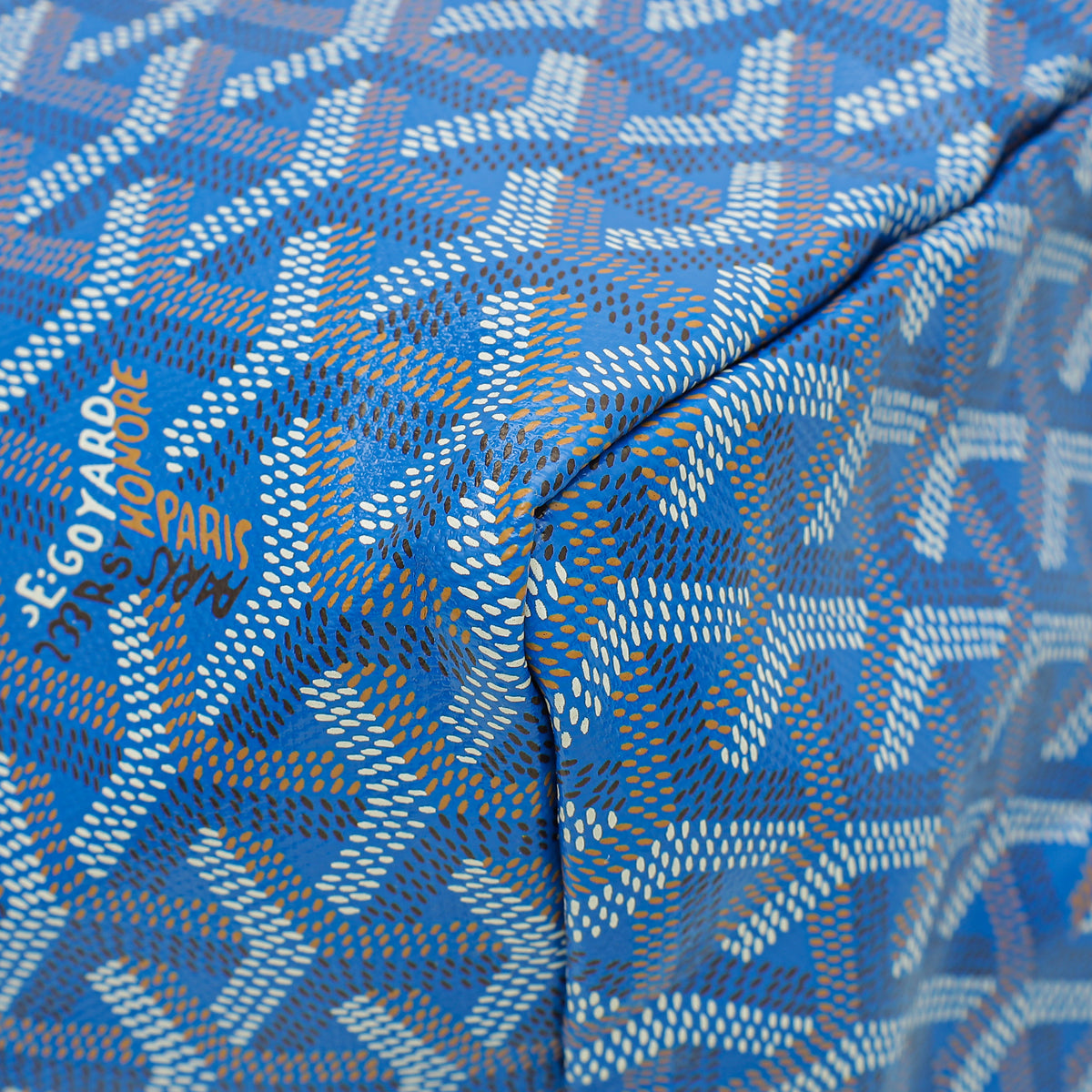Goyard Blue Goyardine Saint Louis PM Bag