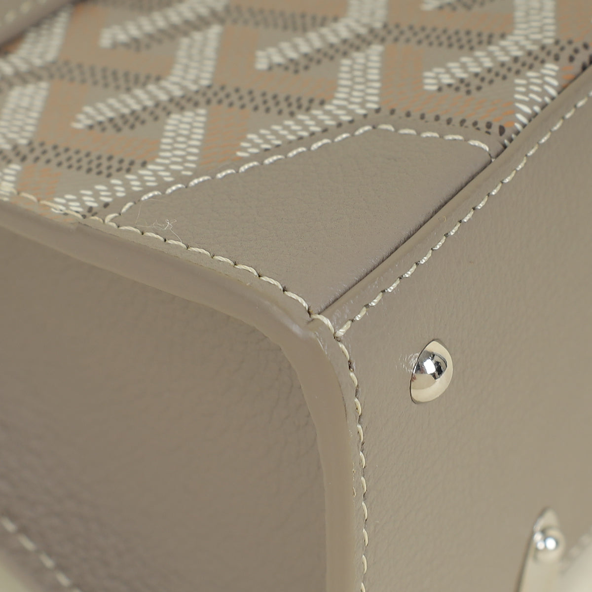 Goyard Gray Structured Nano Saigon Bag