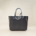 Goyard Navy Blue Goyardine Saint Louis PM Bag
