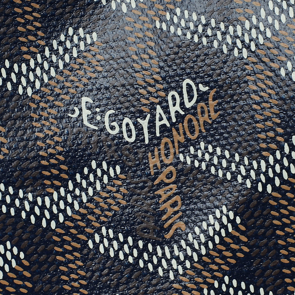 Goyard Navy Blue Goyardine Saint Louis PM Bag