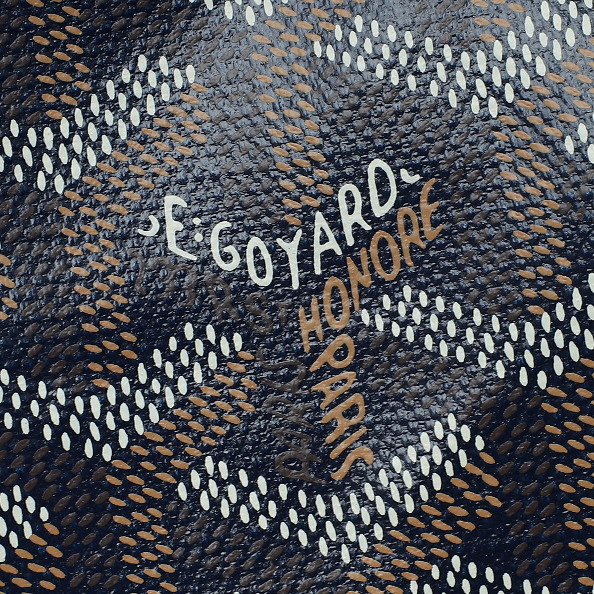 Goyard Navy Blue Goyardine Saint Louis PM Bag
