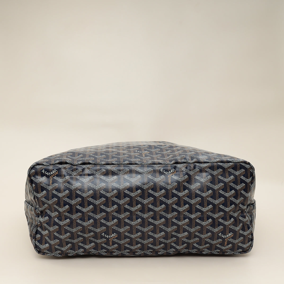 Goyard Navy Blue Goyardine Saint Louis PM Bag