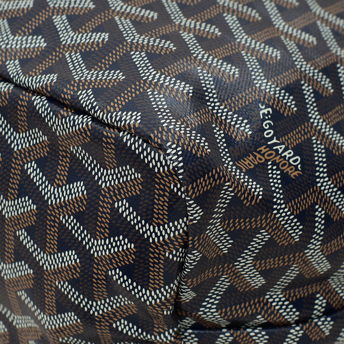 Goyard Navy Blue Goyardine Saint Louis PM Bag