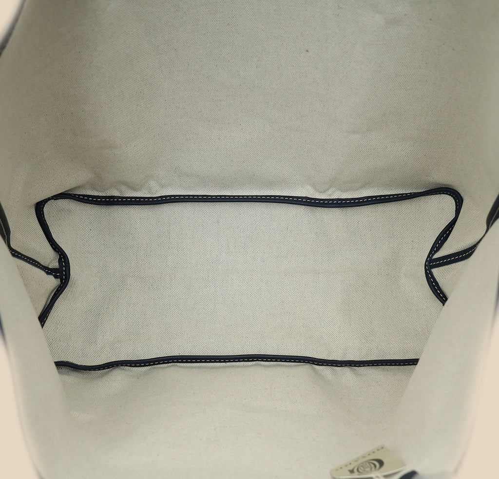 Goyard Navy Blue Goyardine Saint Louis PM Bag