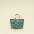 Goyard Green Goyardine Saint Louis PM Bag w/ Clip