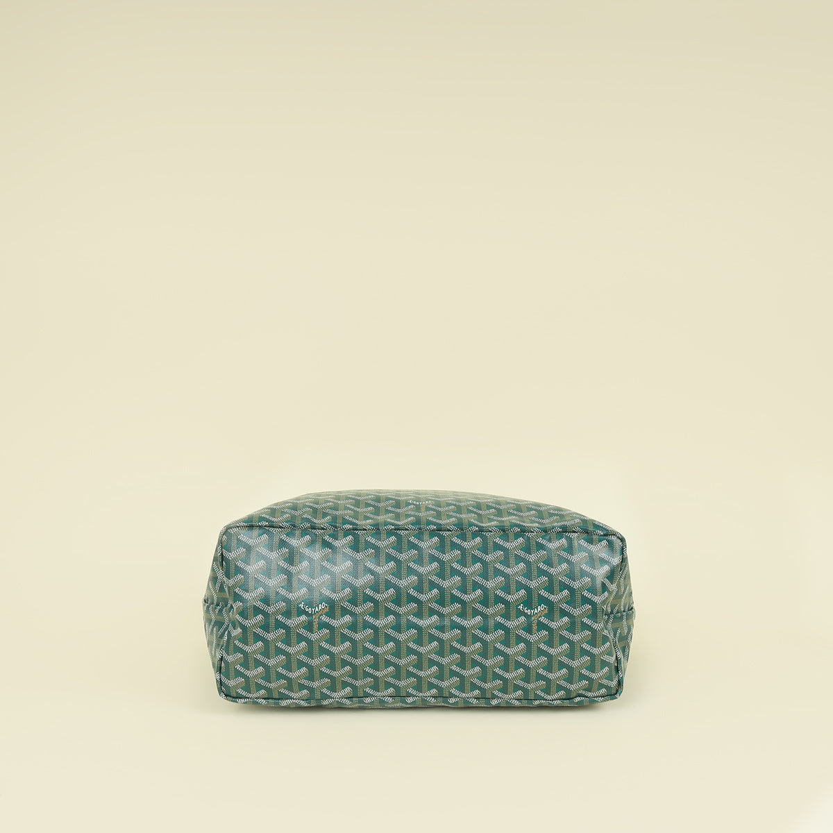 Goyard Green Goyardine Saint Louis PM Bag w/ Clip