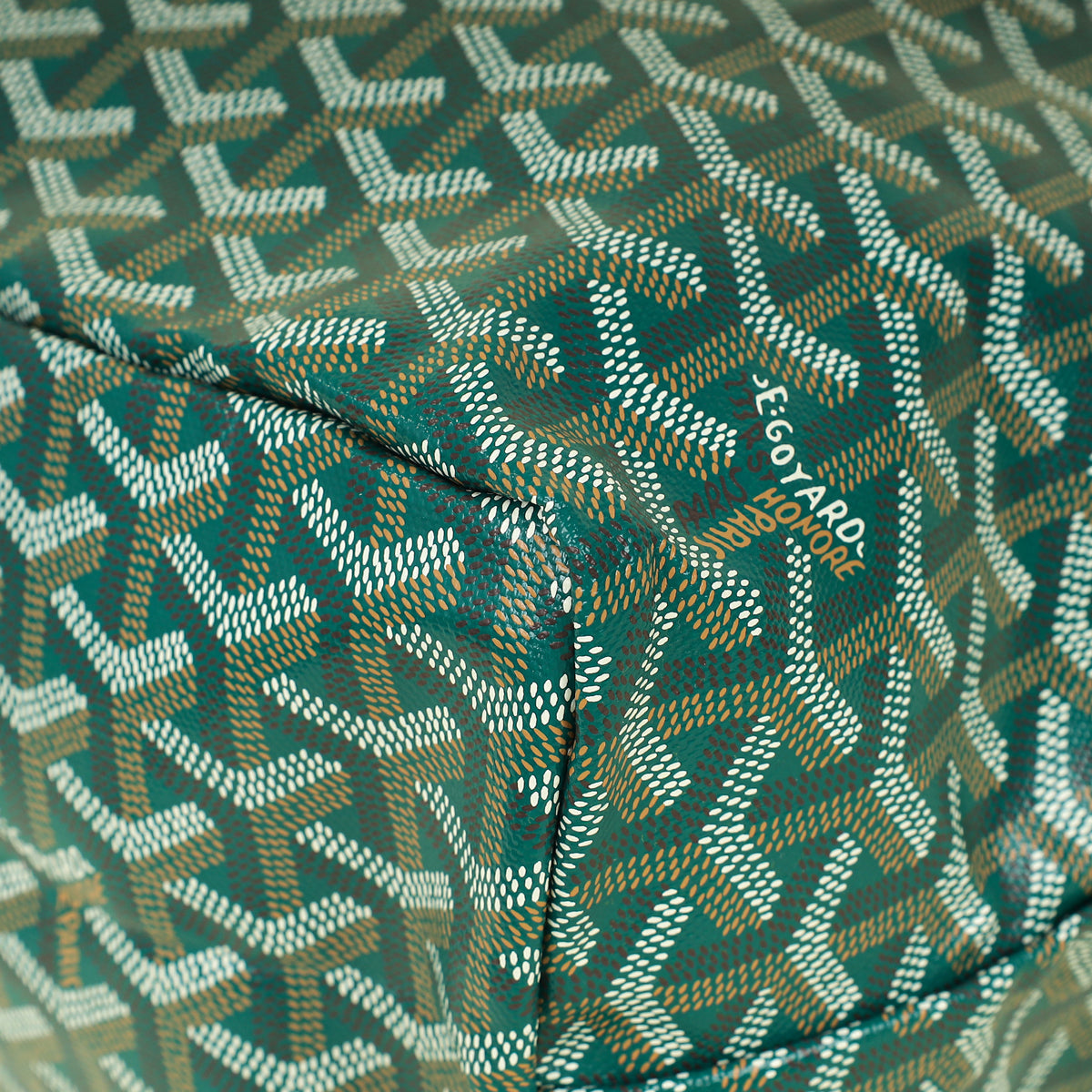 Goyard Green Goyardine Saint Louis PM Bag w/ Clip