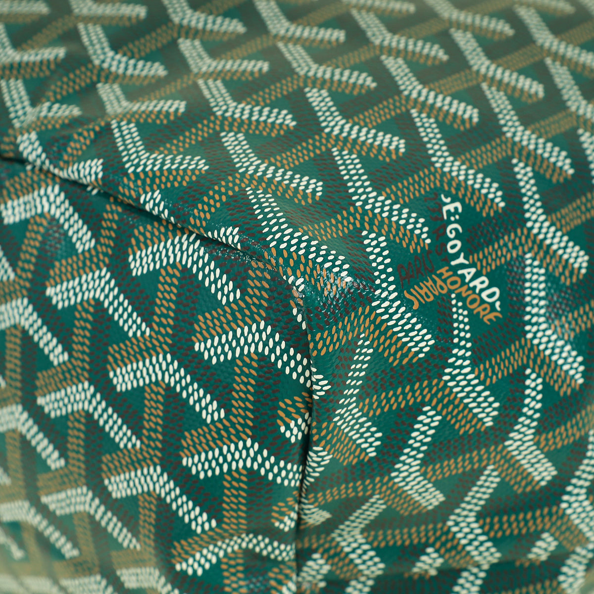 Goyard Green Goyardine Saint Louis PM Bag w/ Clip