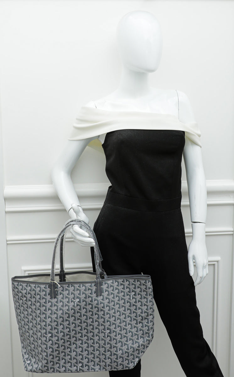 Goyard Grey Goyardine Saint Louis PM Bag