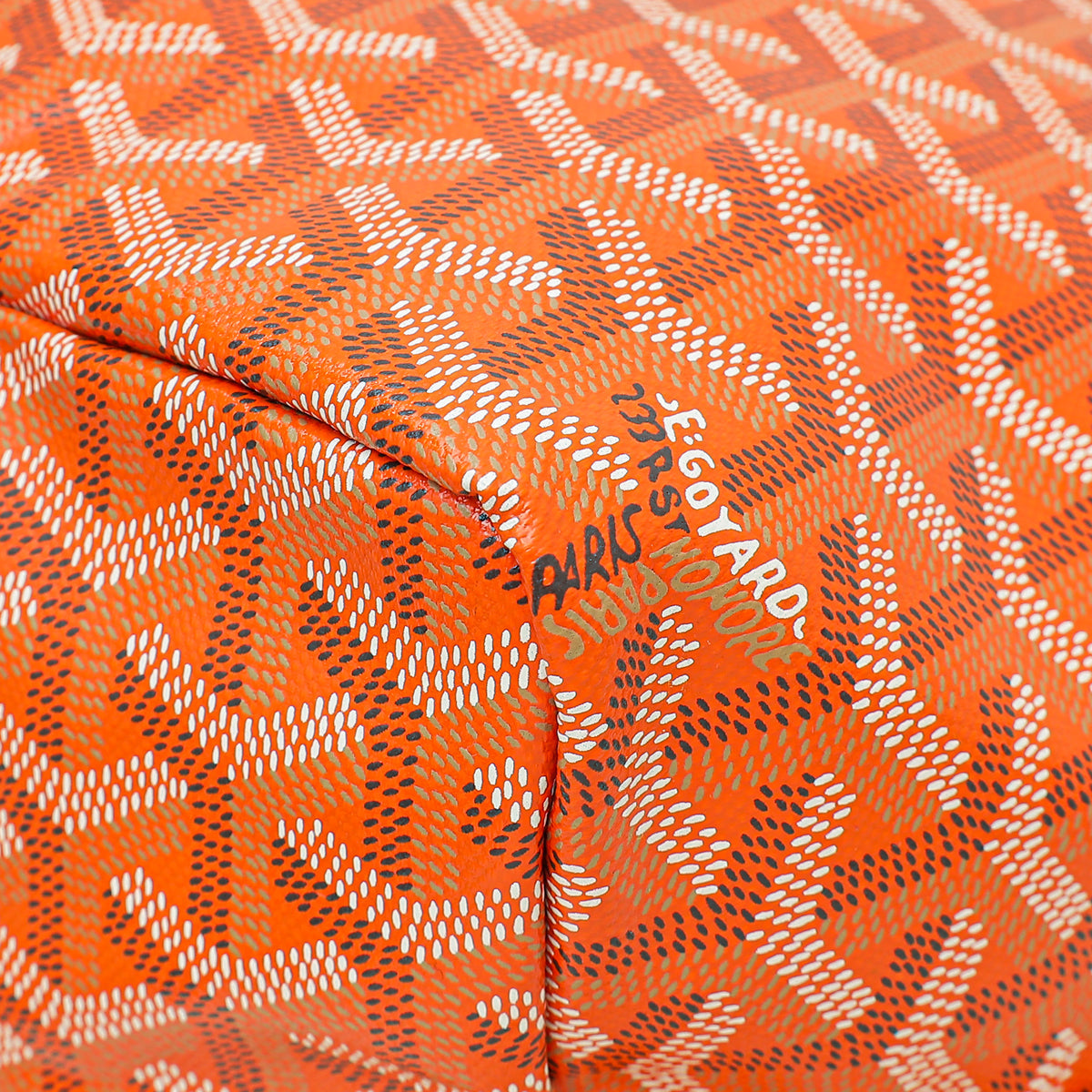 Goyard Orange Goyardine Saint Louis PM Bag