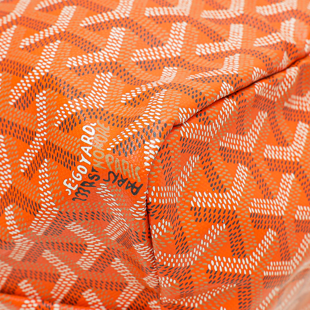 Goyard Orange Goyardine Saint Louis PM Bag