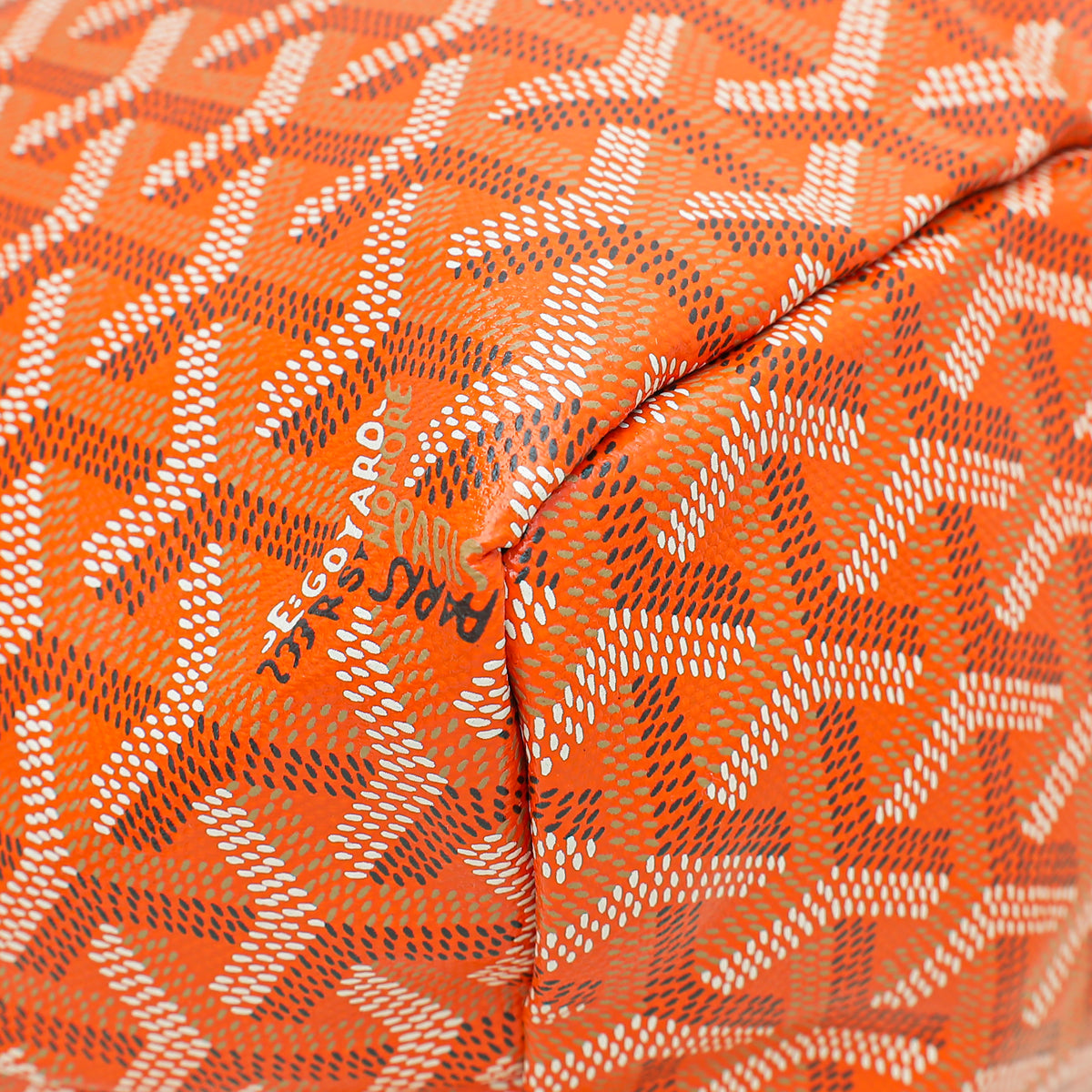 Goyard Orange Goyardine Saint Louis PM Bag