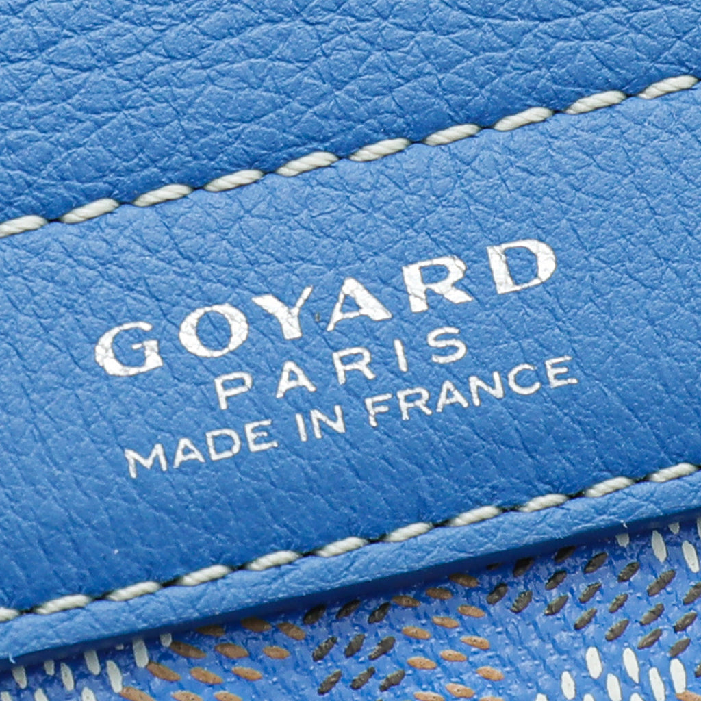 Goyard Blue Goyardine Rouette Souple PM Bag