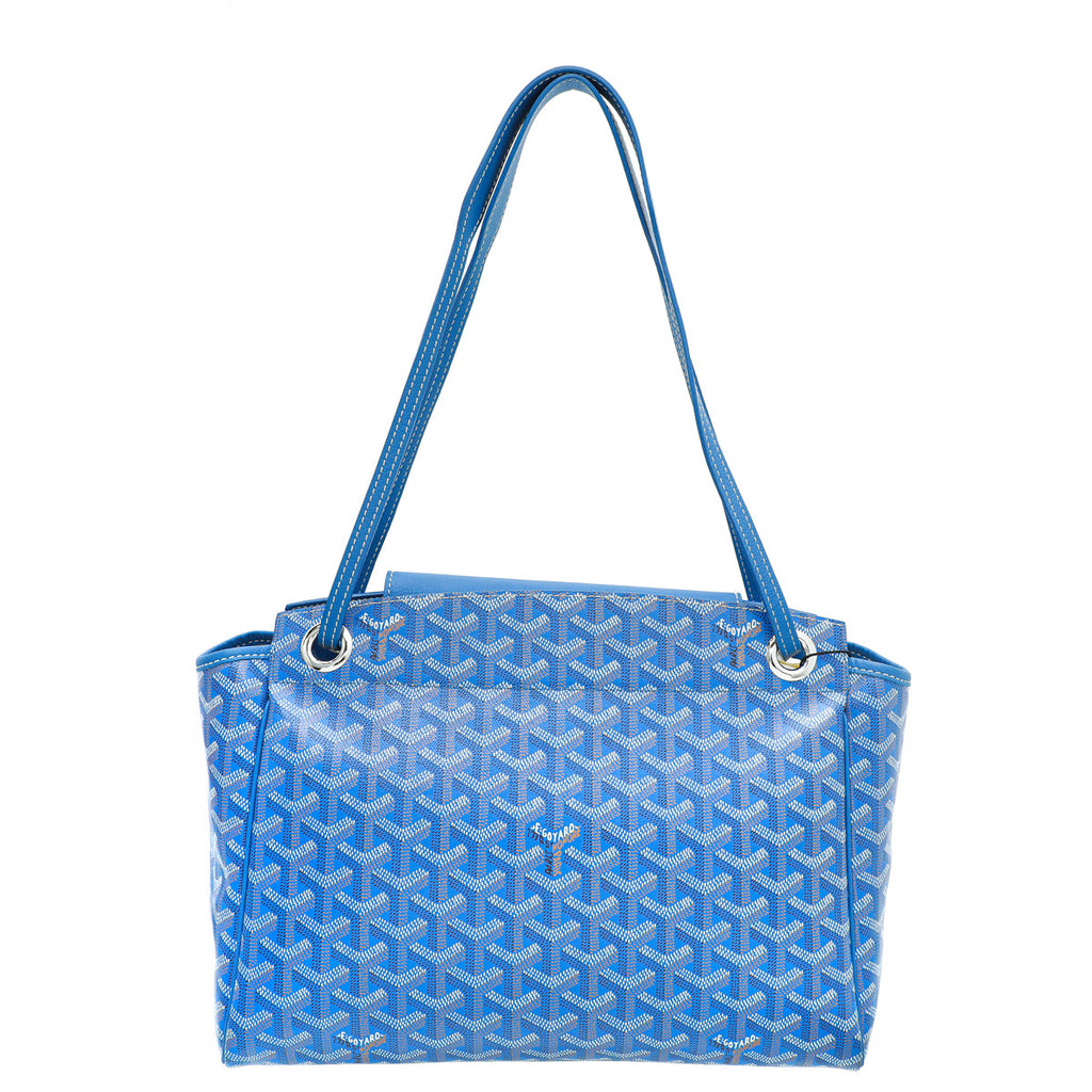 Goyard Blue Goyardine Rouette Souple PM Bag