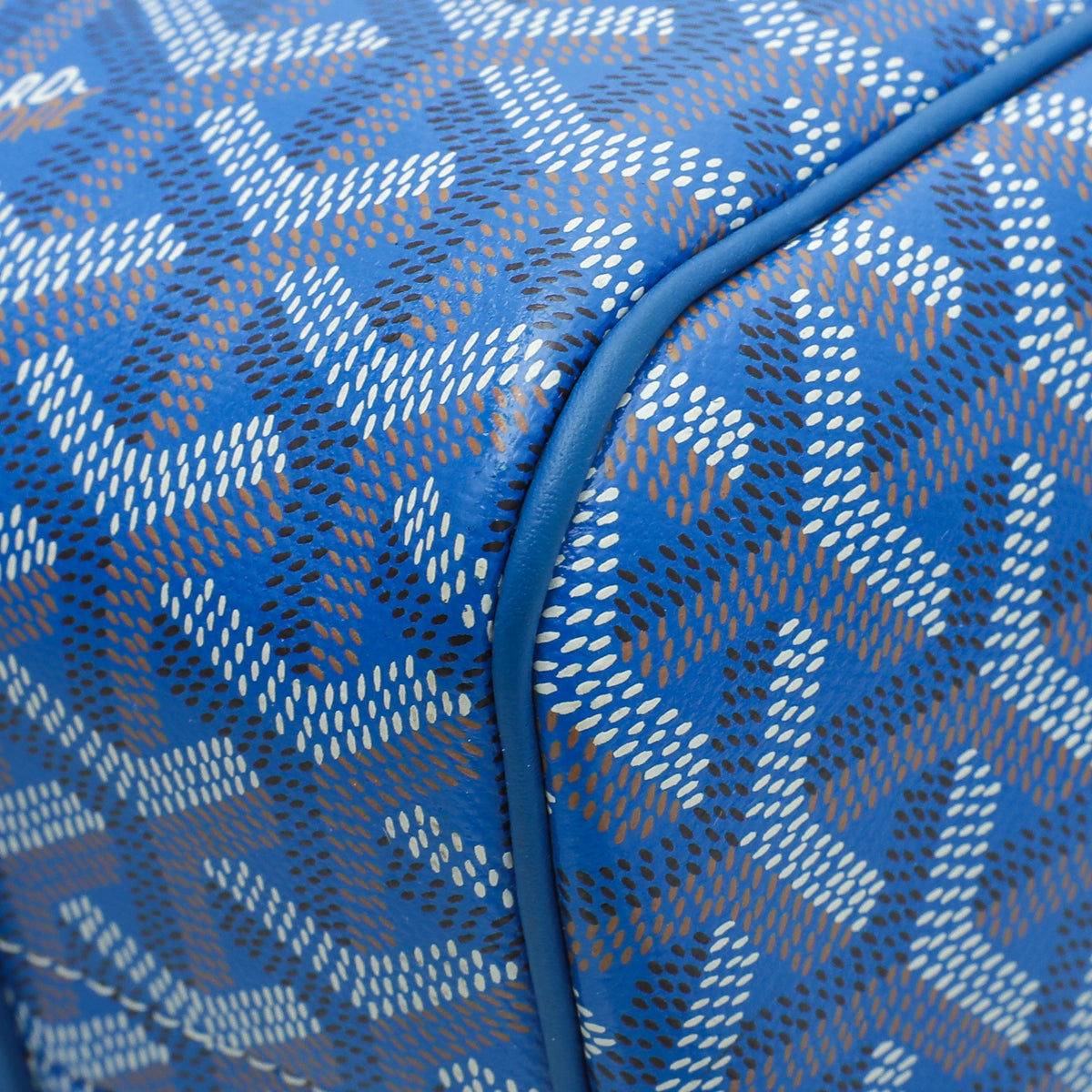 Goyard Blue Goyardine Rouette Souple PM Bag