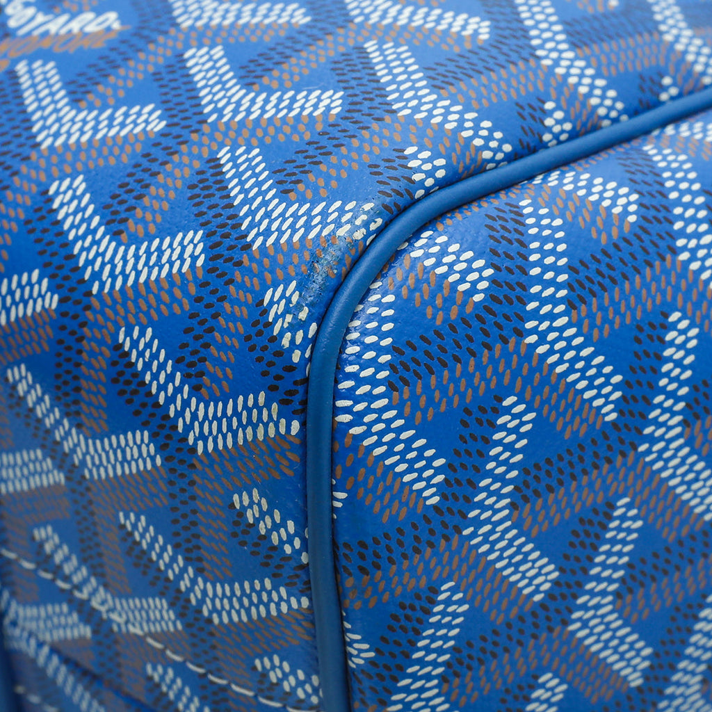 Goyard Blue Goyardine Rouette Souple PM Bag