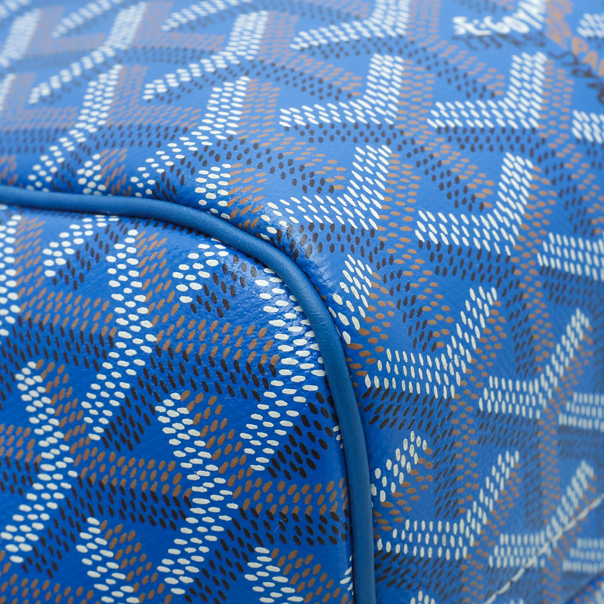 Goyard Blue Goyardine Rouette Souple PM Bag
