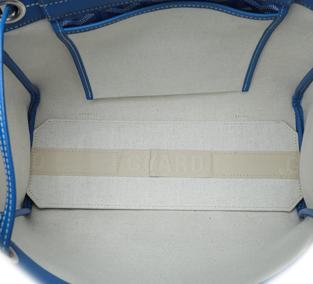 Goyard Blue Goyardine Rouette Souple PM Bag
