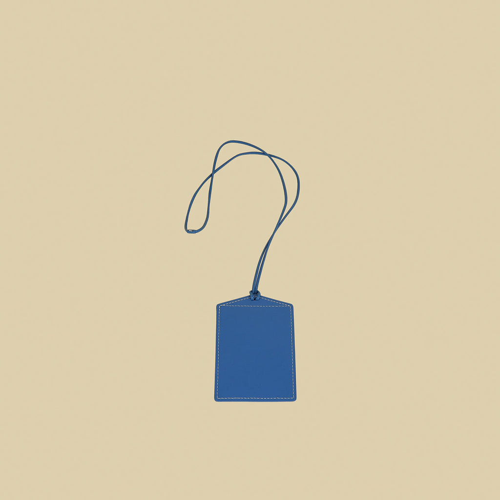 Goyard Blue Goyardine Venus Bag Mirror W/ Leather Cord
