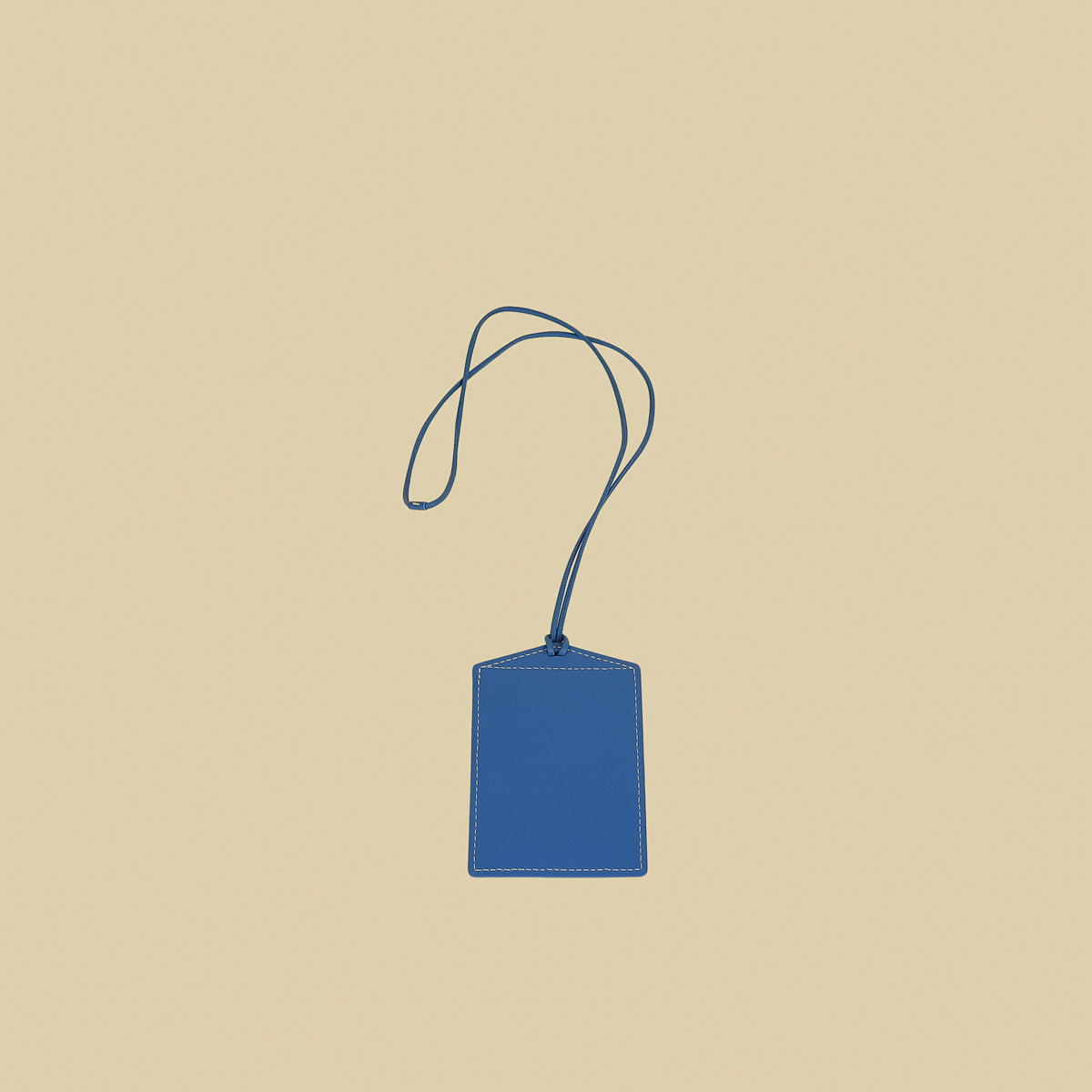 Goyard Blue Goyardine Venus Bag Mirror W/ Leather Cord