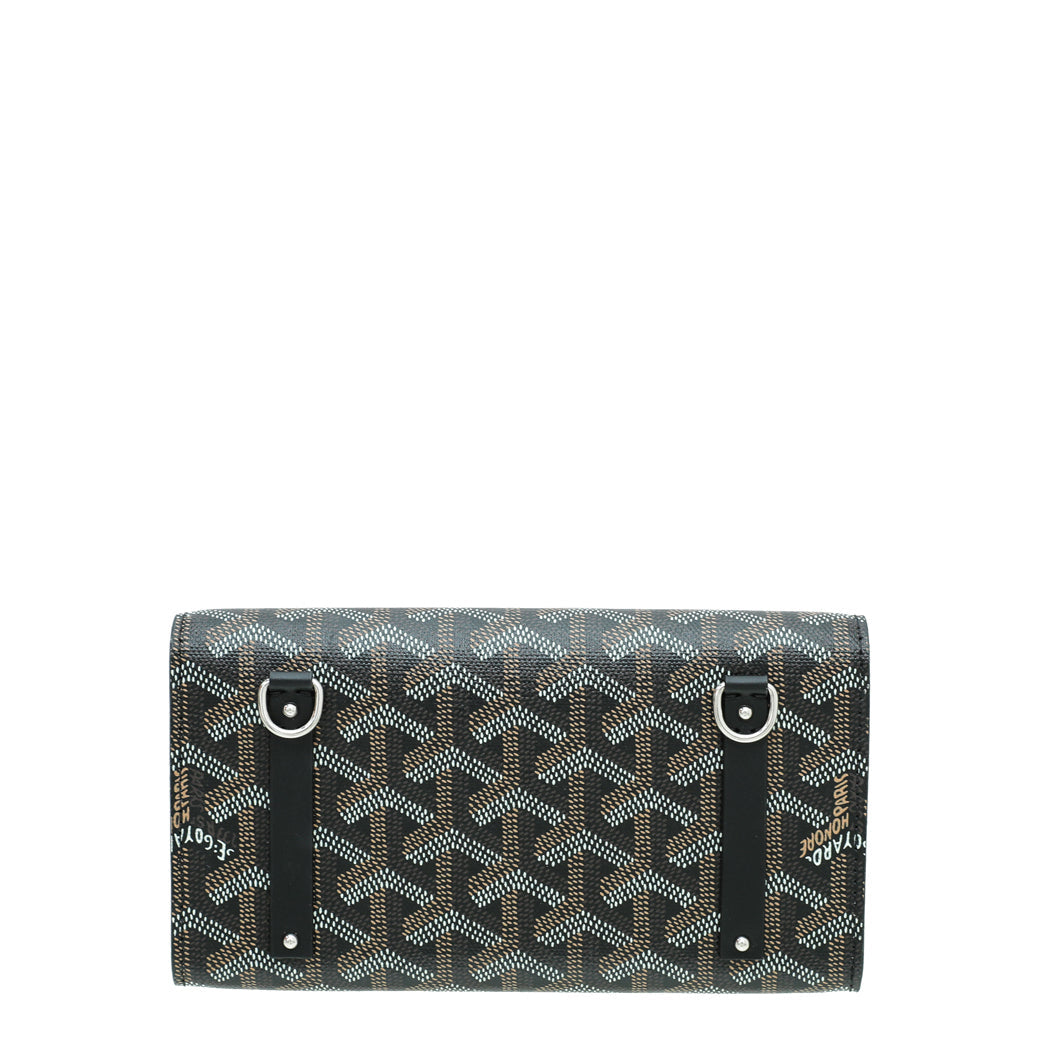 Goyard Black Goyardine Monte Carlo Mini Case