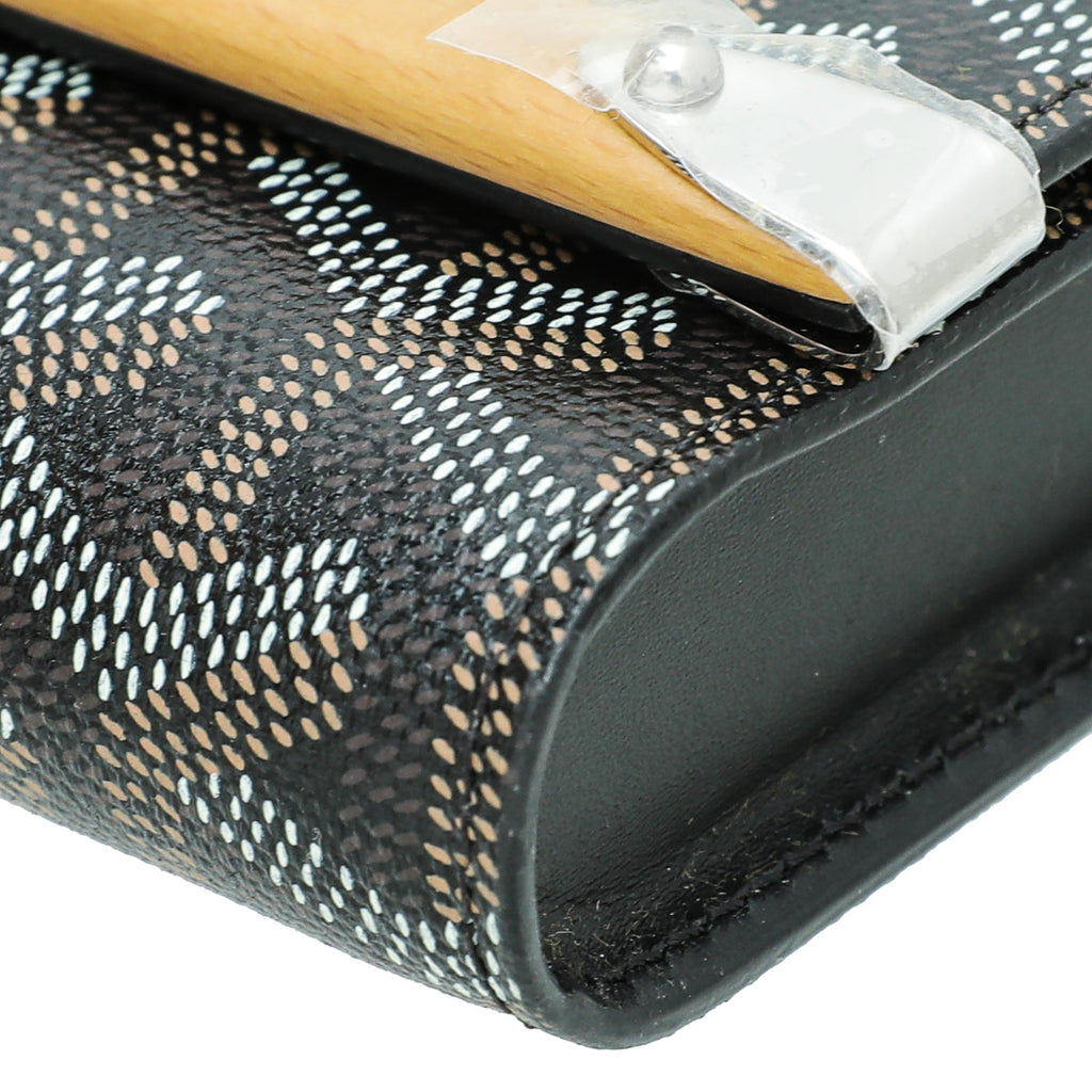 Goyard Black Goyardine Monte Carlo Mini Case