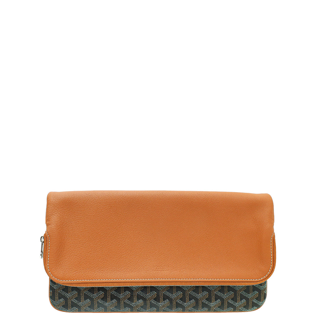 Goyard Bicolor Goyardine Sainte Marie MM Soft Clutch