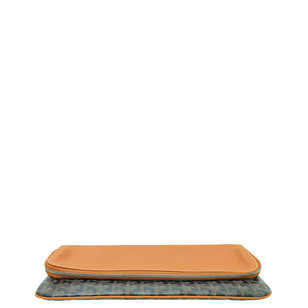 Goyard Bicolor Goyardine Sainte Marie MM Soft Clutch