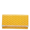 Goyard Yellow Goyardine Monte Carlo Clutch